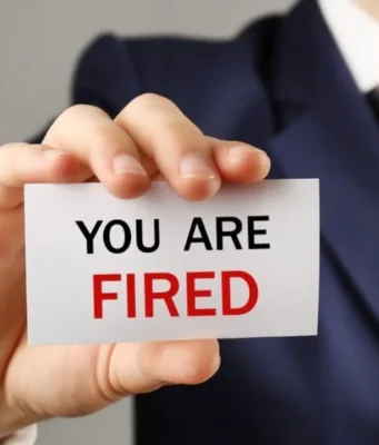 Job Cut: Announcement of Company Policies The corporation's CEO declared that ten percent of the staff are on vacation.